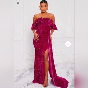Fashion NOVA Starstruck Magenta gown